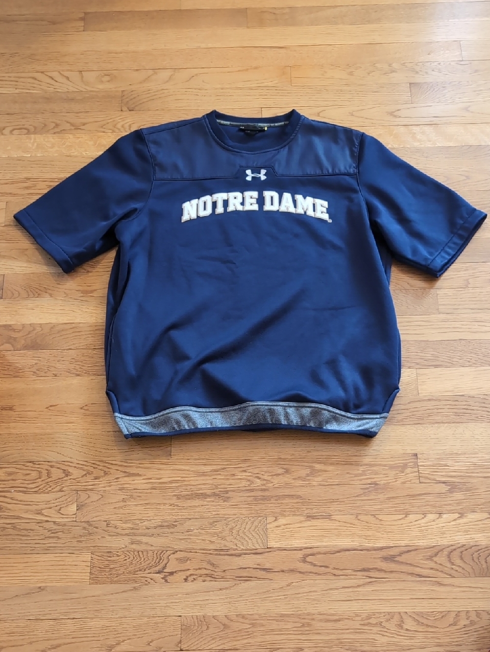 Under Armour Navy Short-Sleeve 'Notre Dame' Performance Tee